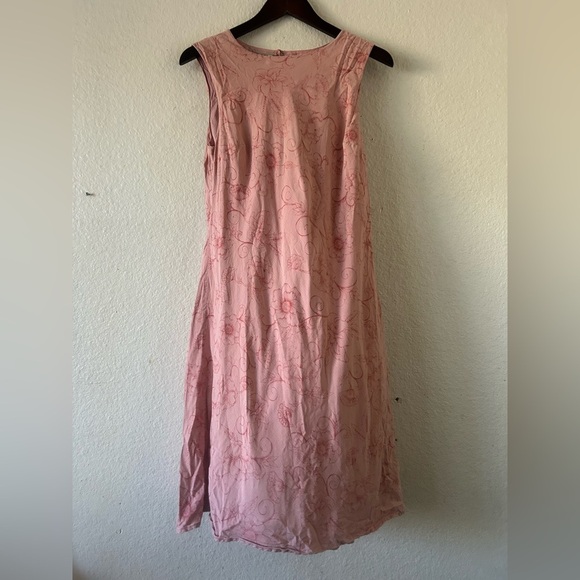 Tommy Bahama Dresses & Skirts - Tommy Bahama Silk Sundress Women 12 Pink Sleeveless Floral Lined Y2K Fairycore